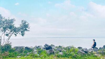 カメルーンの都市ドゥアラからギニア湾・大西洋を臨む。の.jpgのサムネイル画像